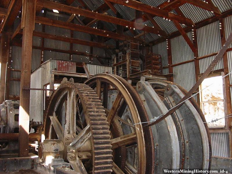 Hoist machinery - Tonopah Historic Mining Park