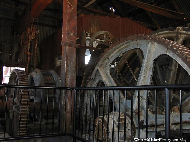 Hoist machinery - Tonopah Historic Mining Park