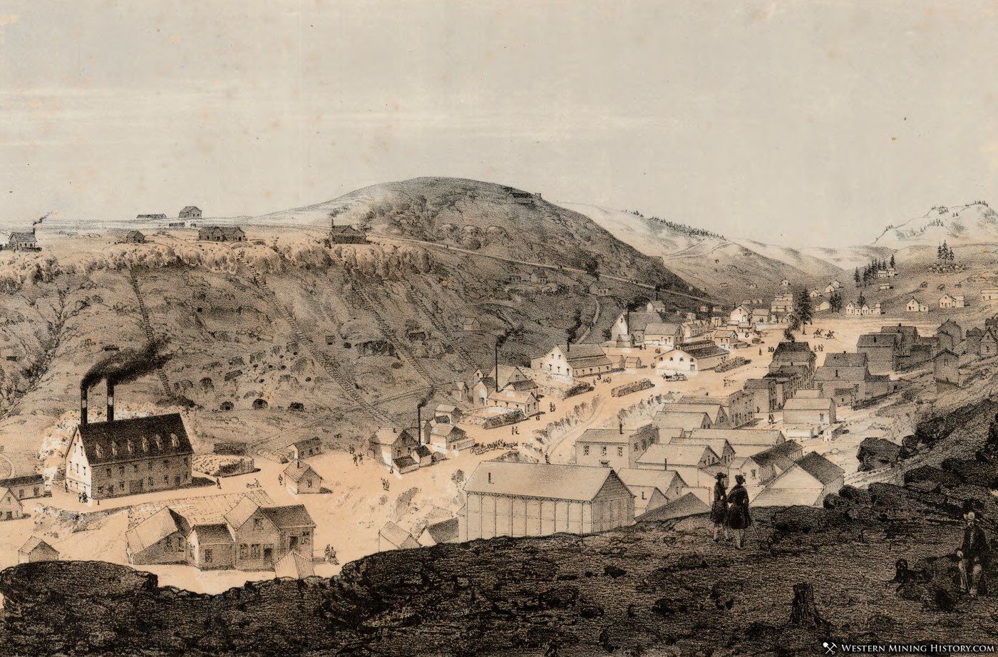 Illustration of Nevada (Nevadaville) Colorado 1866