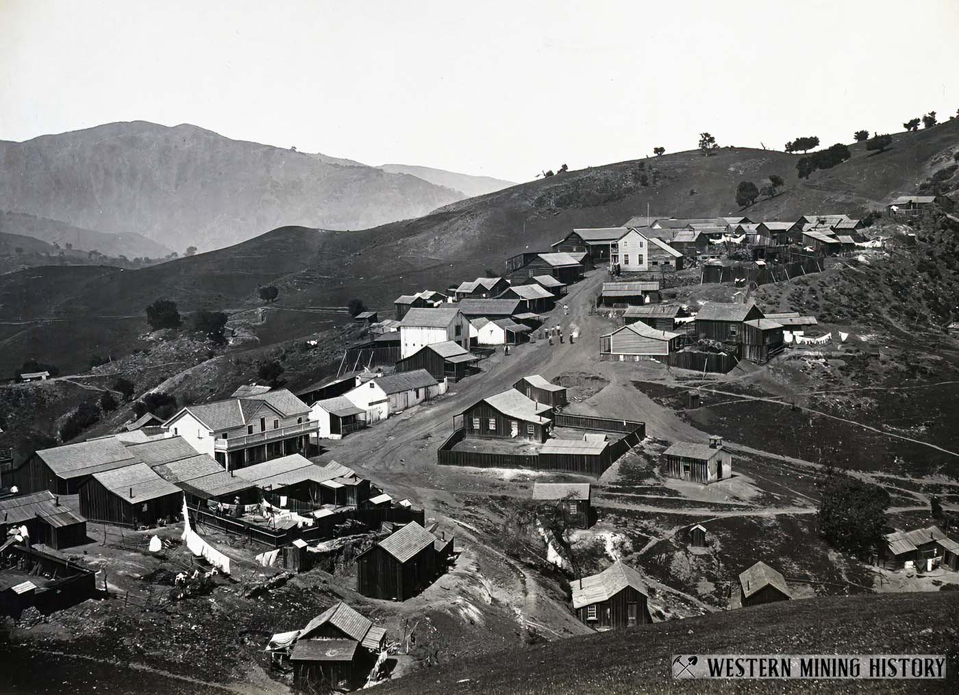 Spanishtown at New Almaden 1863