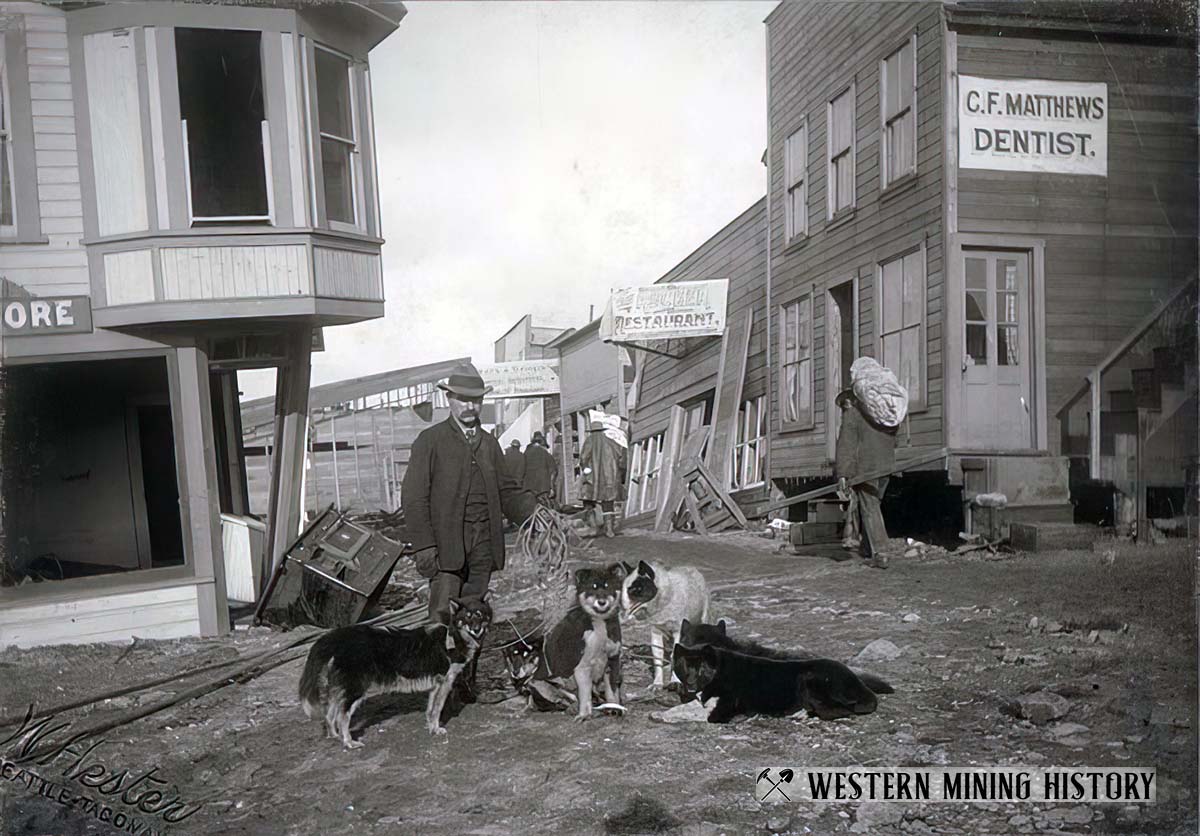 Damage from the September 1900 storm at Nome, Alaska