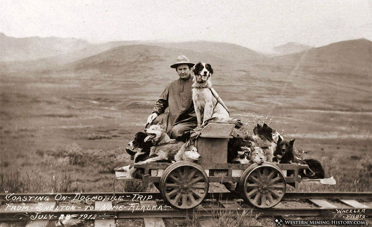 Coasting on Dogmobile - Trip from Shelton to Nome Alaska 1912