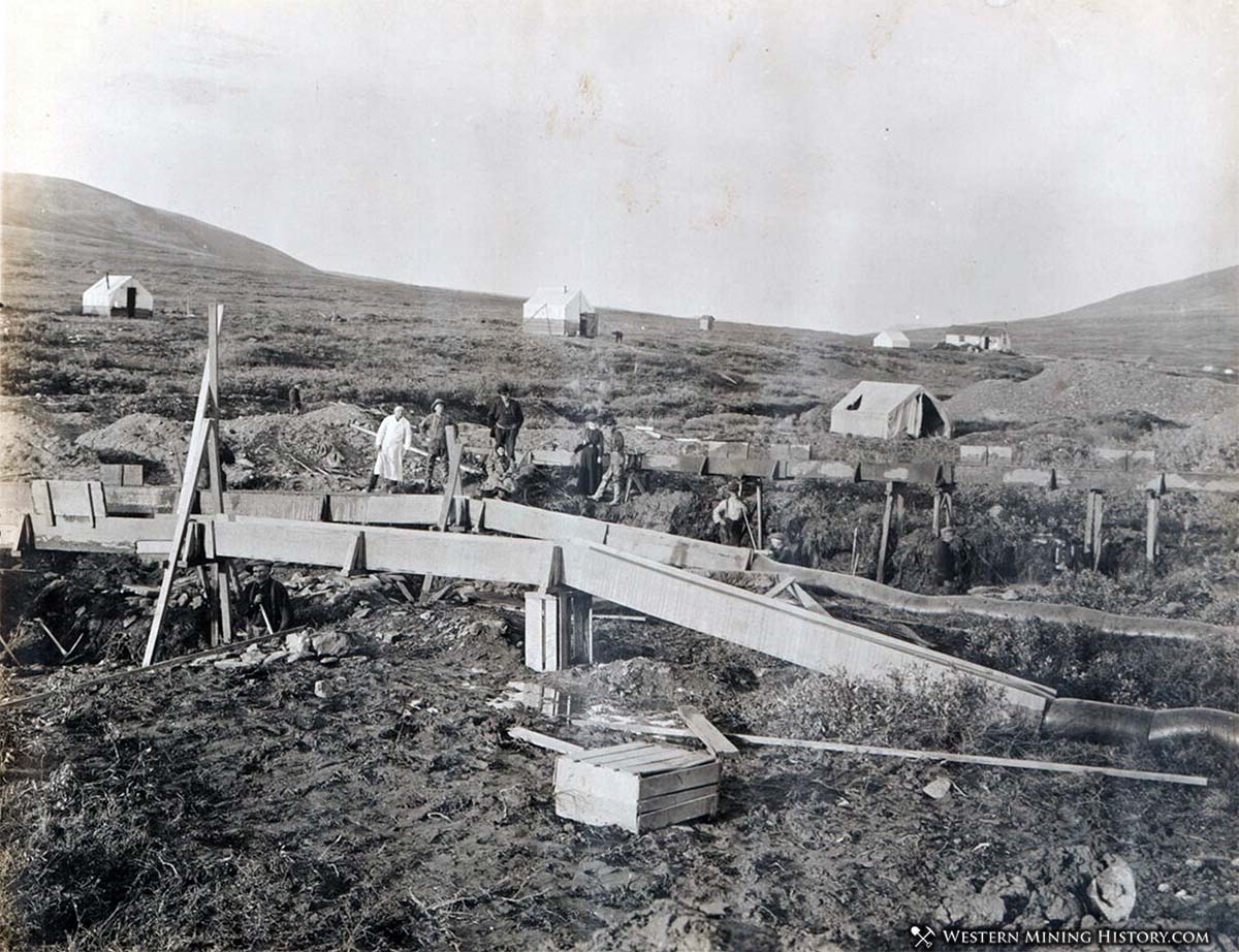 Placer mines at Nome, Alaska ca. 1900