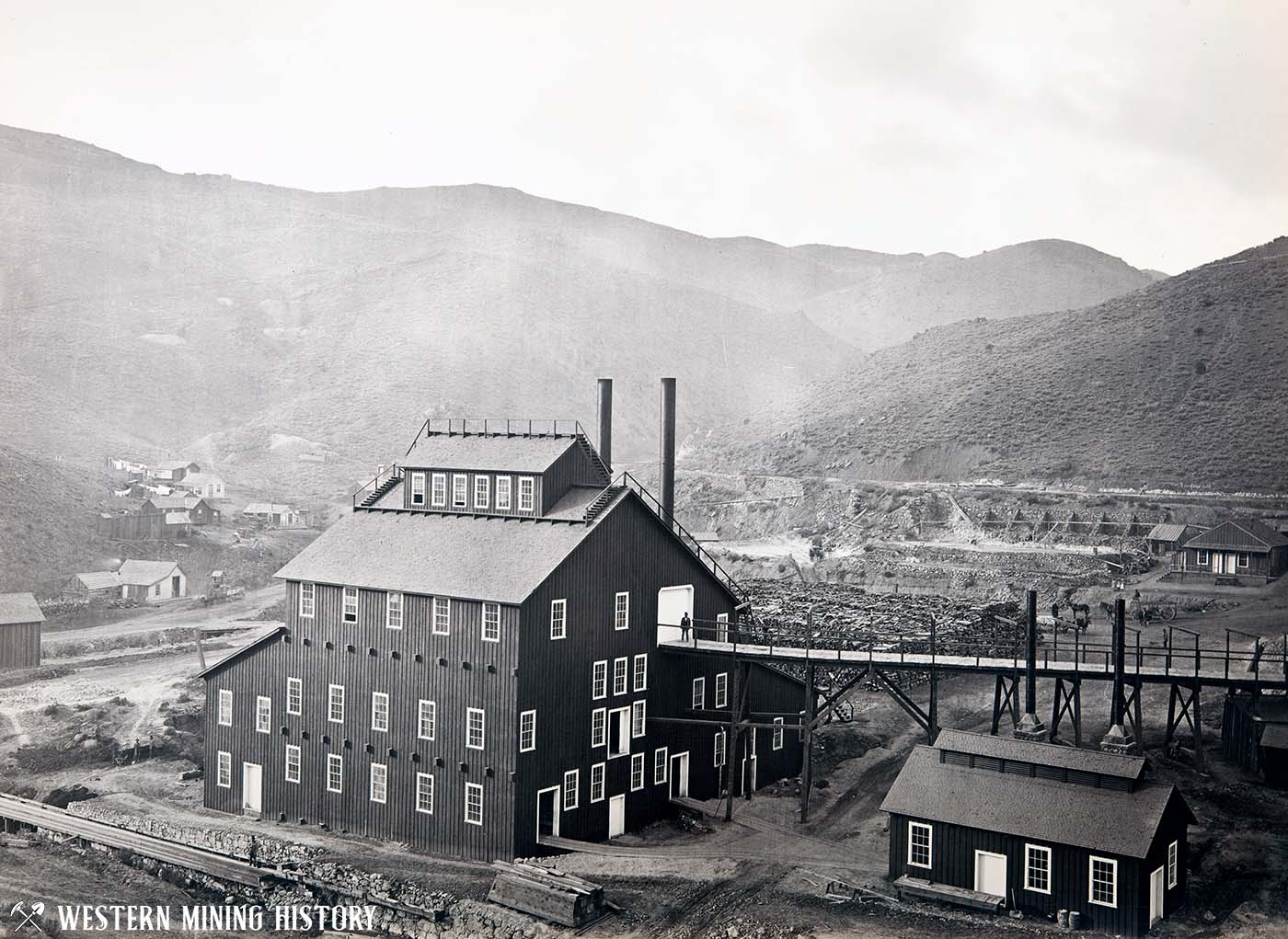 Omega Mill at Virginia City, Nevada 1876