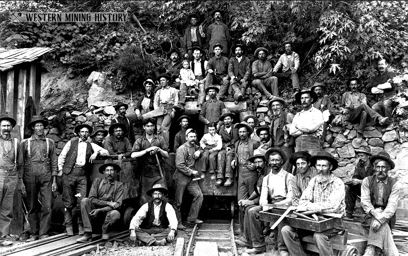 Miners at the Plumas Eureka mine