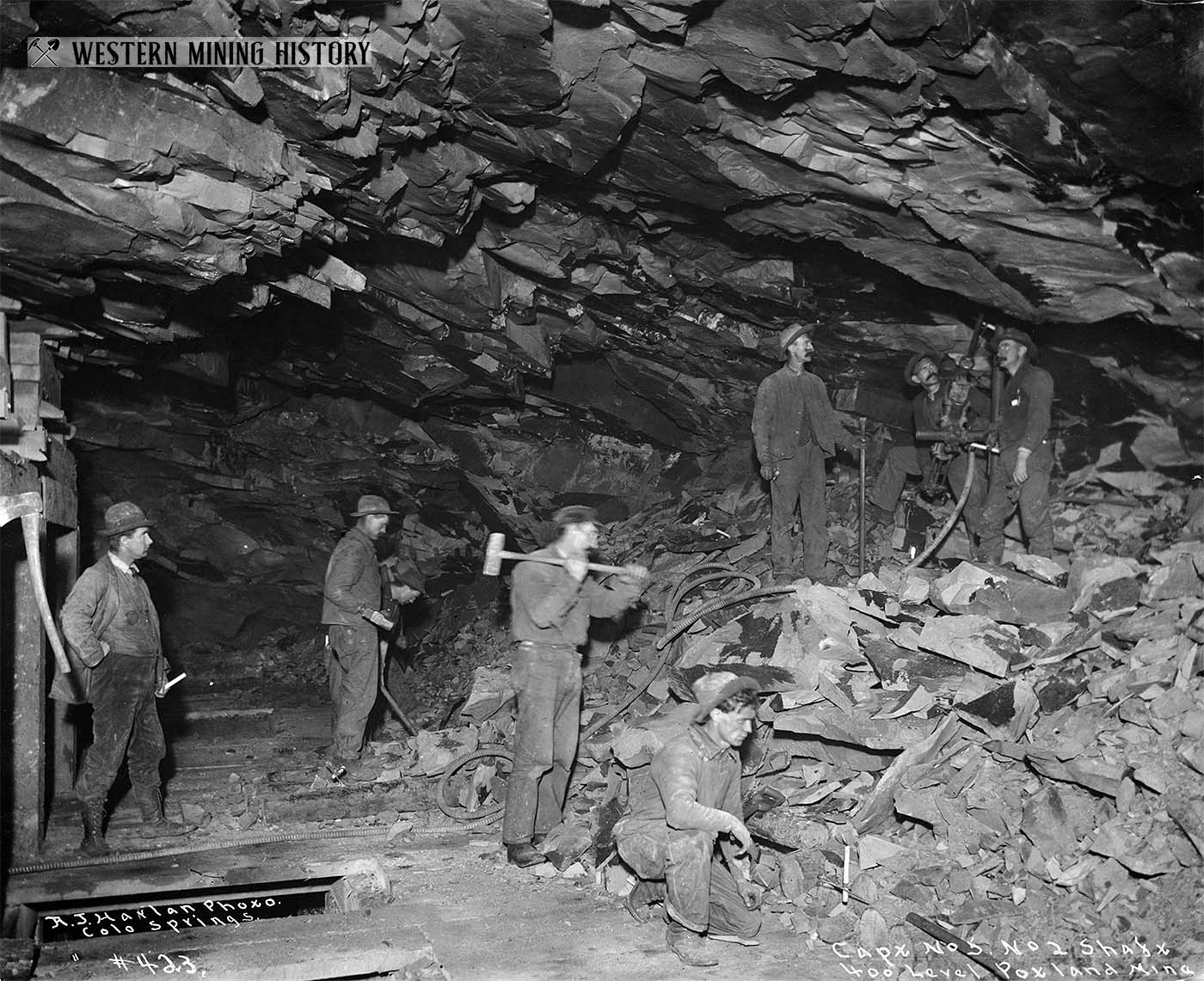 Portland mine 400 foot level number 2 shaft