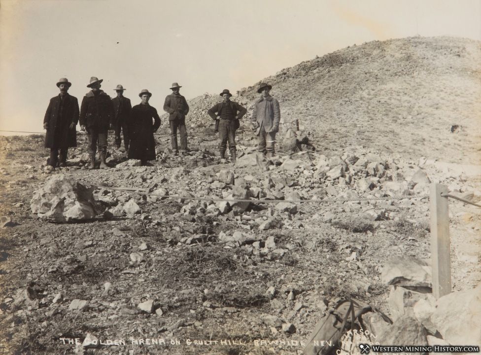 The Golden Arena Mine on Gruett Hill - Rawhide Nevada ca 1907