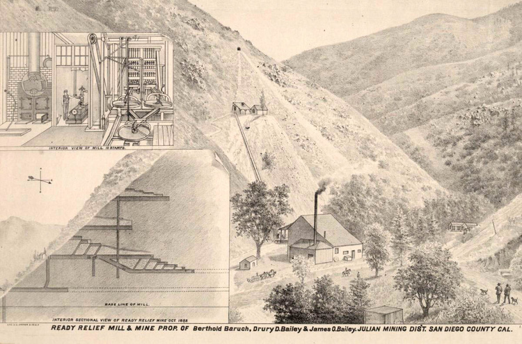 The Ready Relief Mine, San Diego County, as it appeared ca. 1880