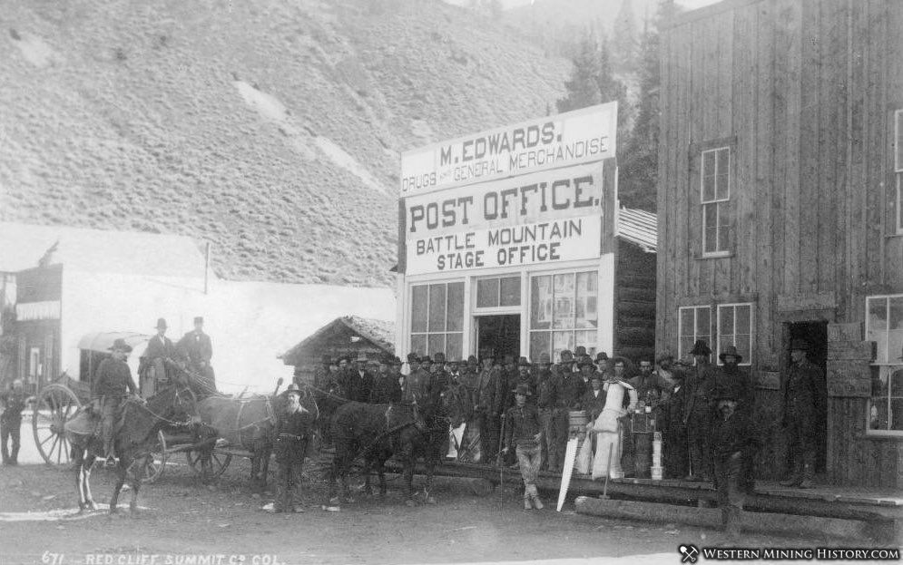 Battle Mountain Stage and Post Office - Red Cliff, Colorado ca. 1880