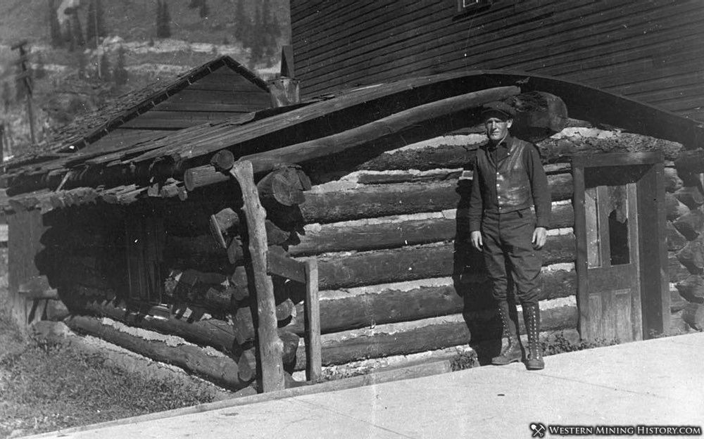 First cabin built in Red Cliff in 1879 by Wm Gremer and Gilbert Da Lee