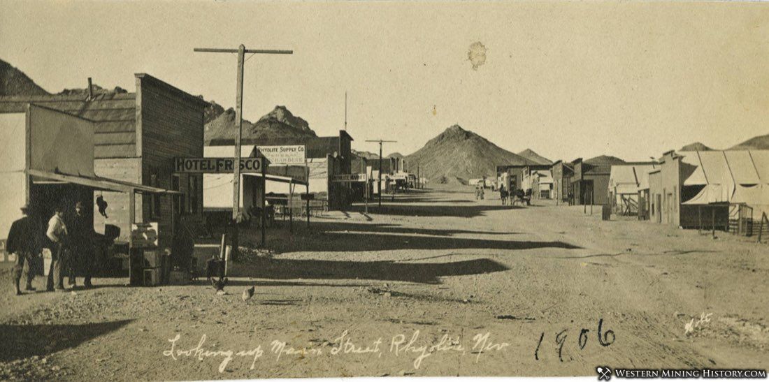 Main Street Rhyolite, Nevada 1906