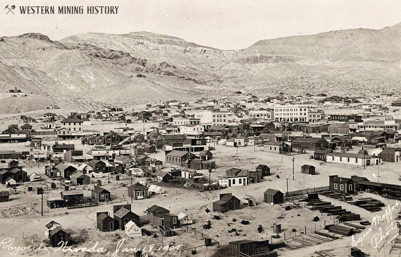 Rhyolite, Nevada in 1909