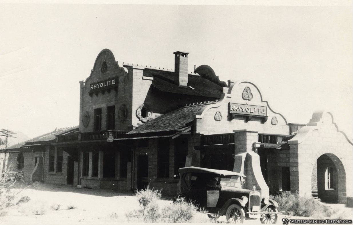 Railroad Depot at Rhyolite, Nevada 1920