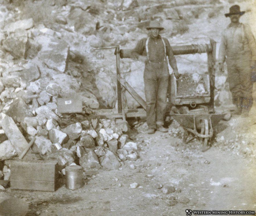 Early miners at Round Mountain, Nevada ca. 1906