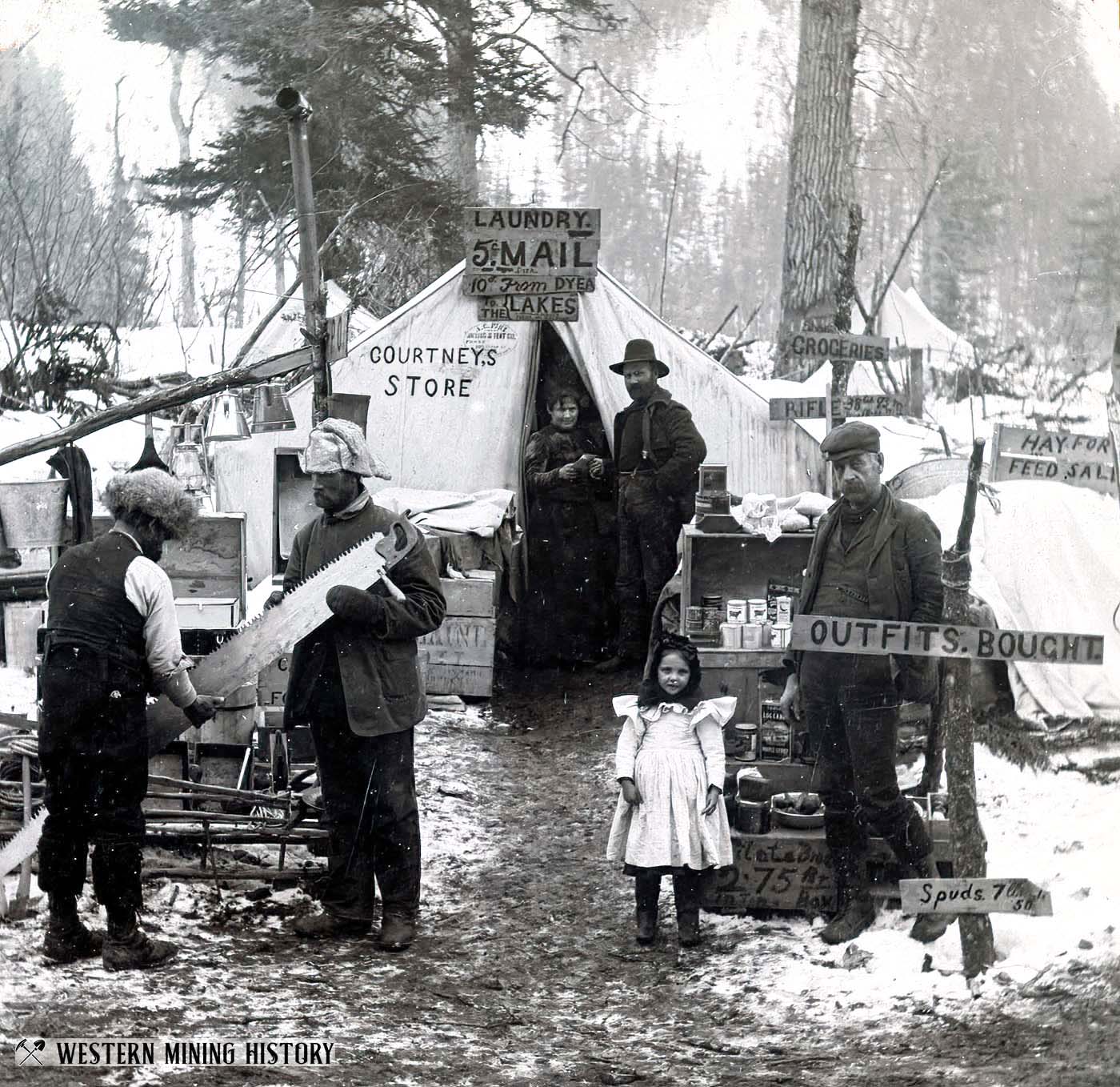 Courtney's Store and Post Office - Sheep Camp, Alaska 1898