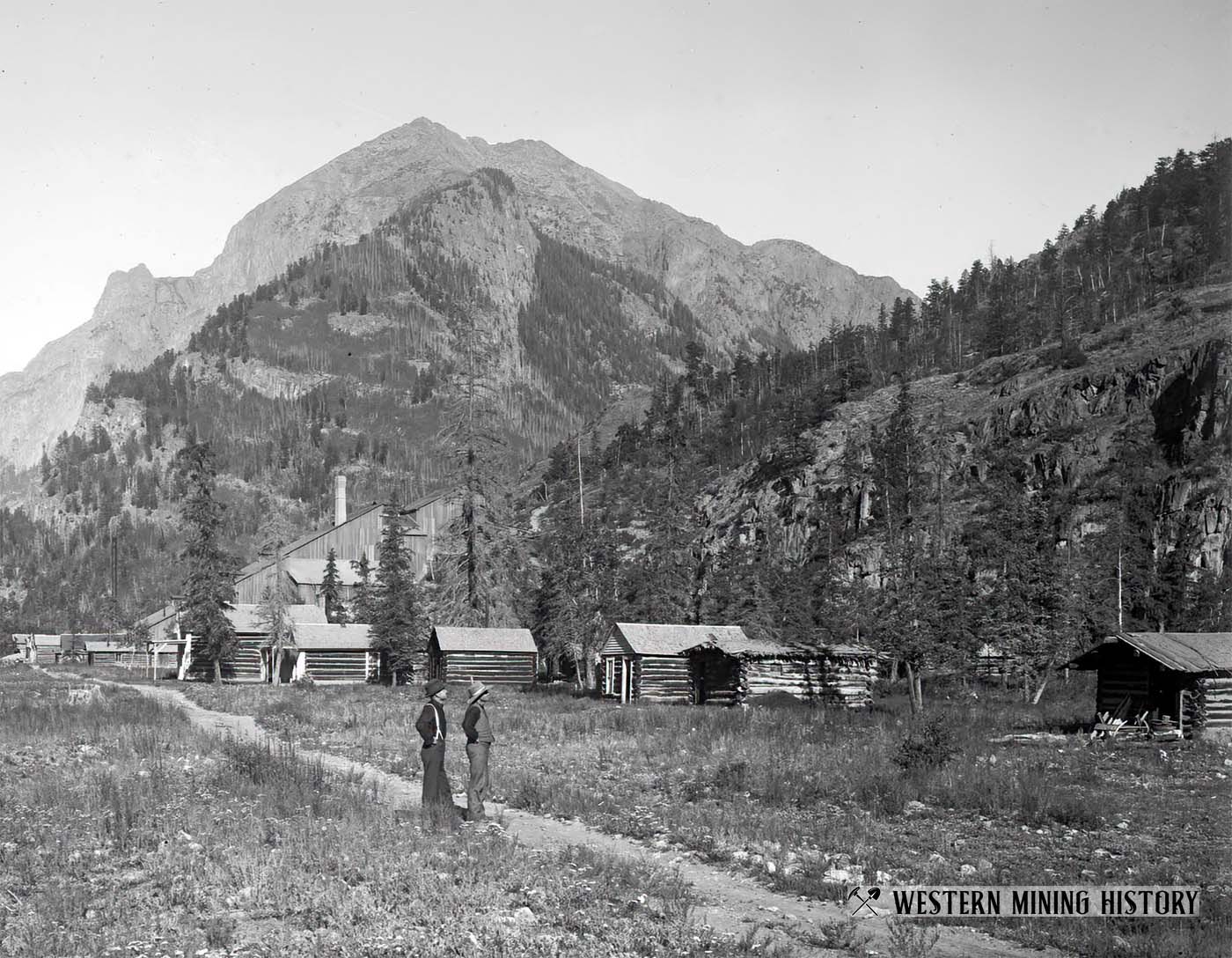 Cabins and the Black Wonder Mill Sherman Colorado