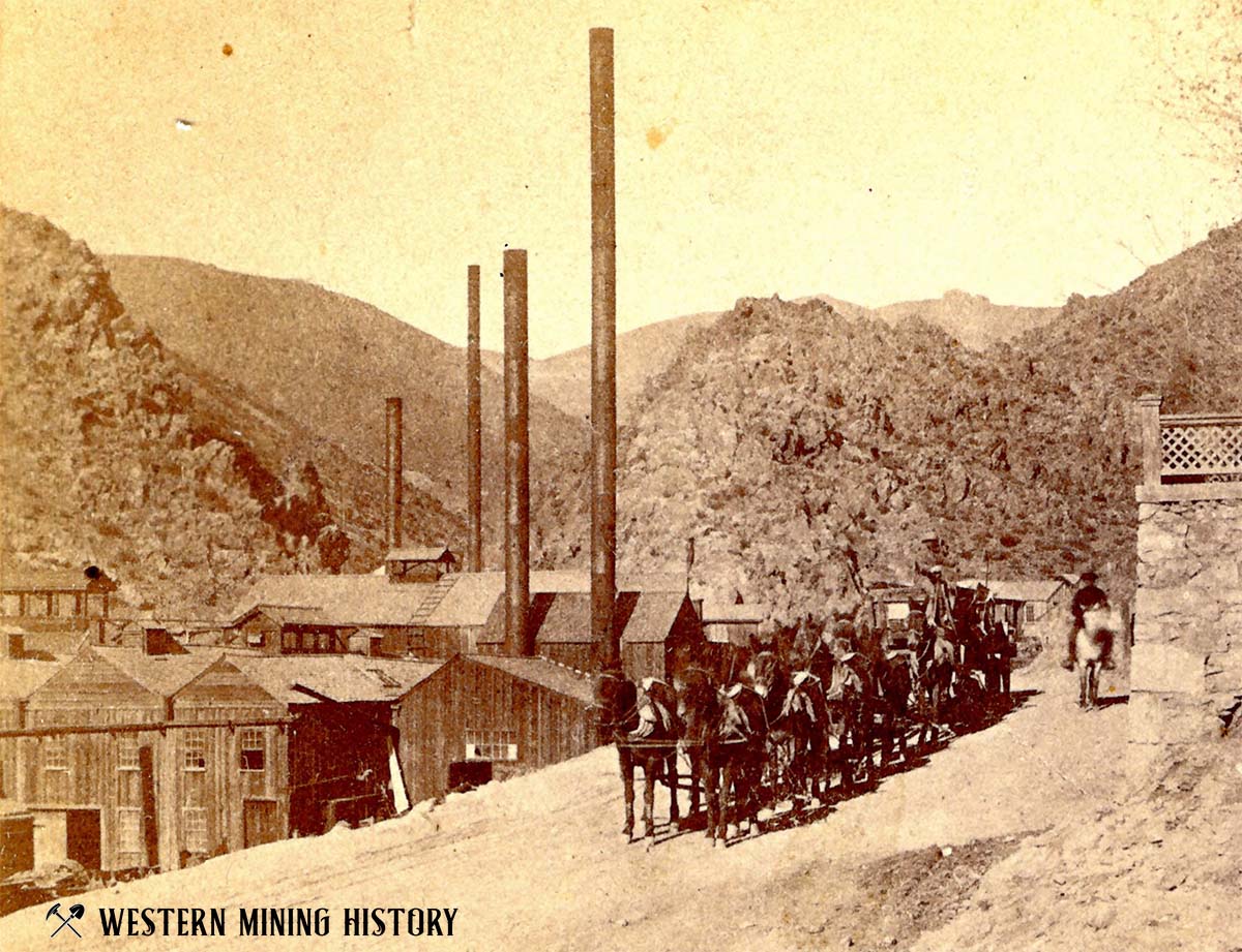 Pioneer and Devils Gate Mills - Silver City Nevada 1870s