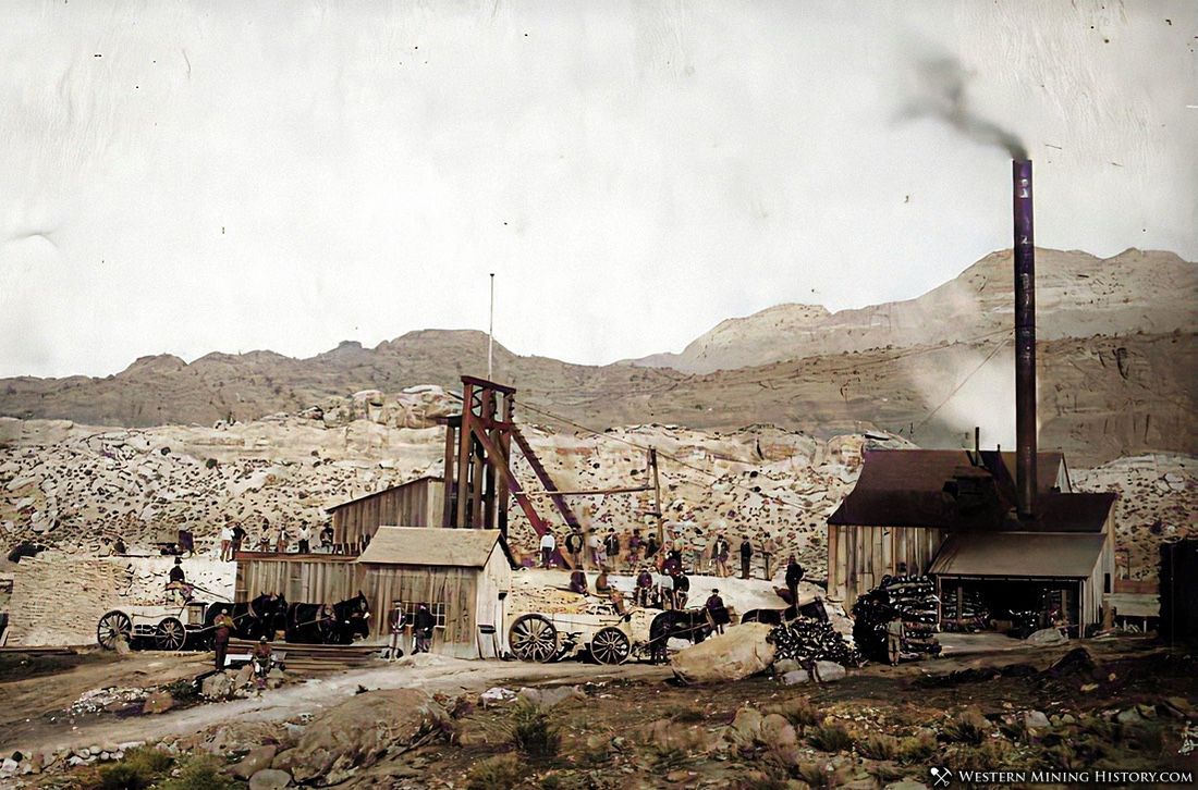 Silver mine at Silver Reef Utah ca. 1885