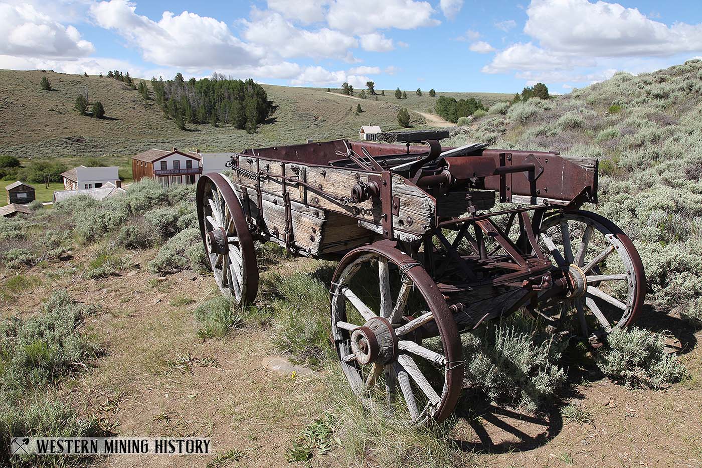 Ore wagon at South Park City Wyoming