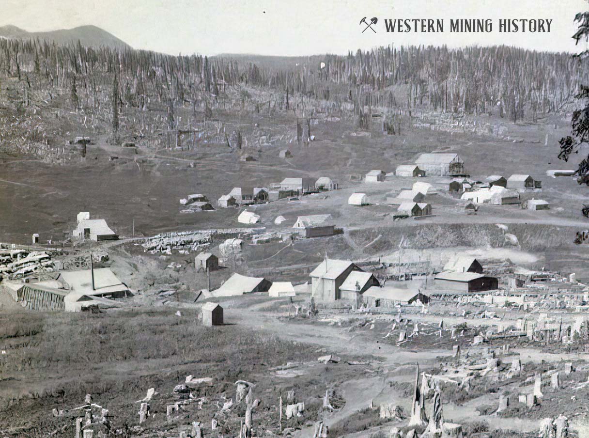 Early view of Summitville, Colorado