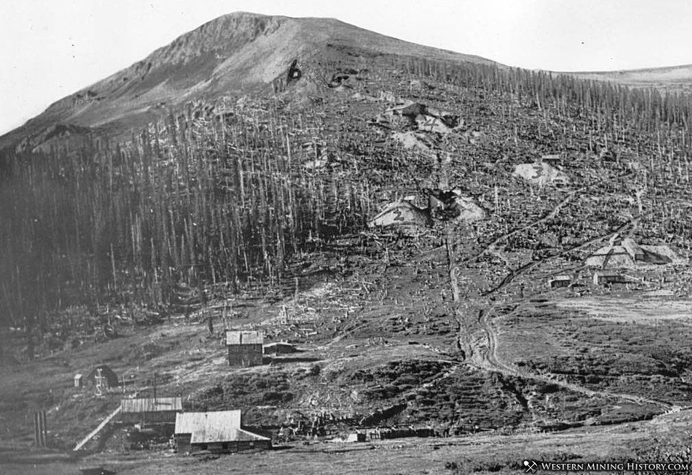 Summitville historic mines on South Mountain ca. 1915