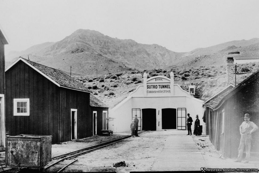 Sutro Tunnel portal ca. 1890