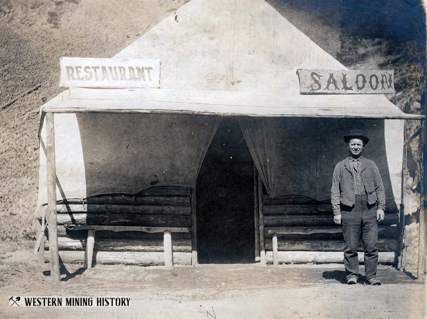 Restaurant at Thunder Mountain ca. 1902
