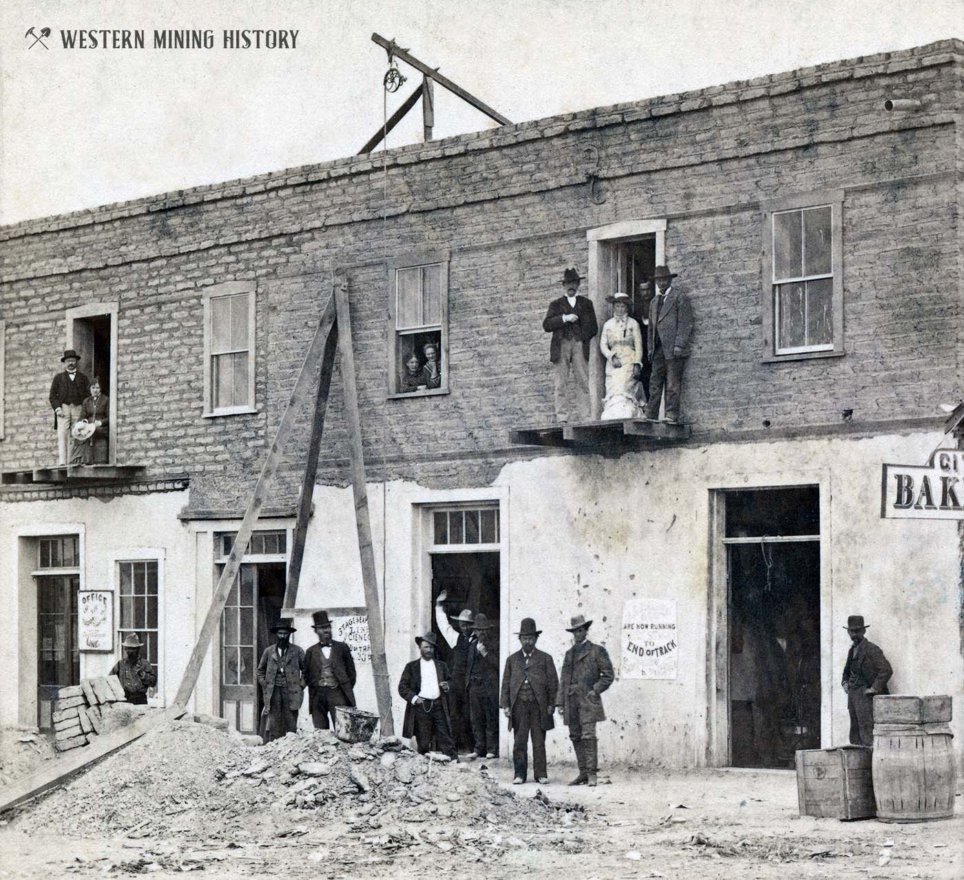 Construction of the Cosmopolitan Hotel - Tombstone, Arizona 1880