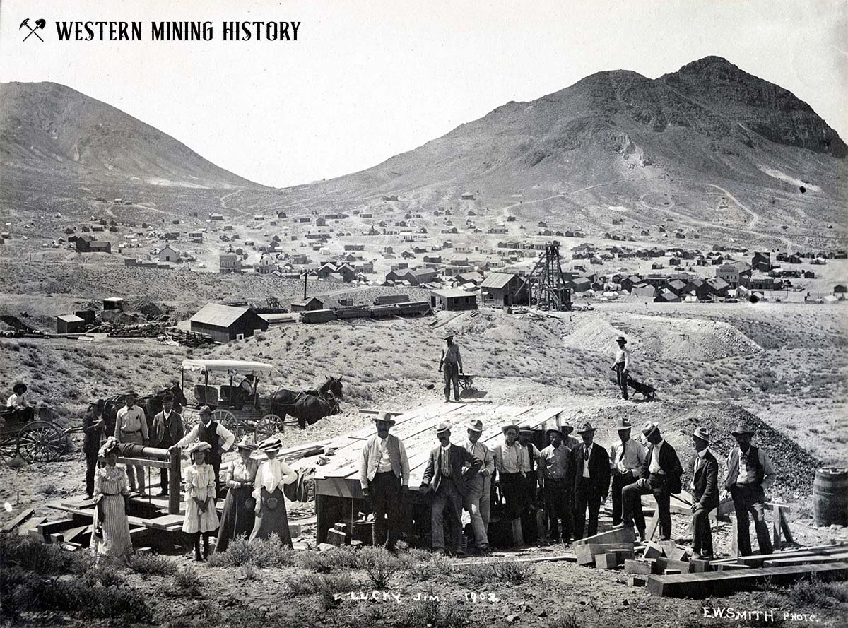 Lucky Jim mine at Tonopah, Nevada 1902
