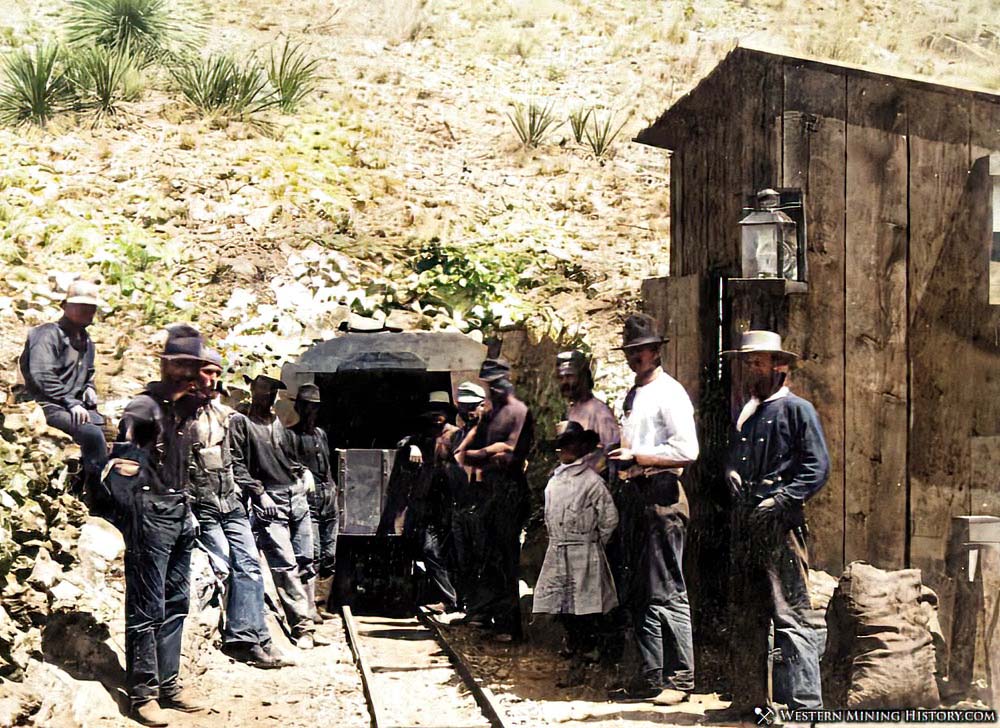 Total Wreck Mine ca 1880s (colorized and enhanced image)