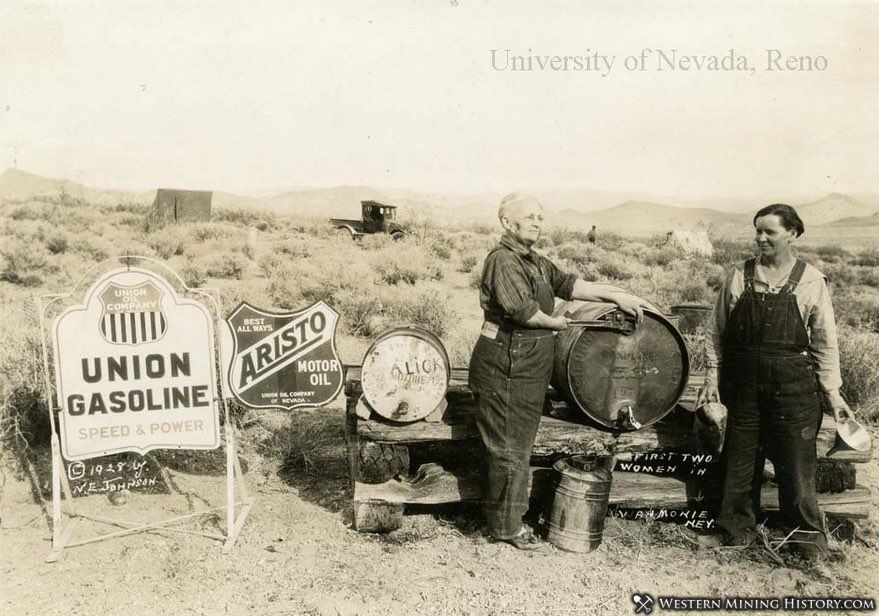 First two women in Wahmonie, Nevada March 2, 1928