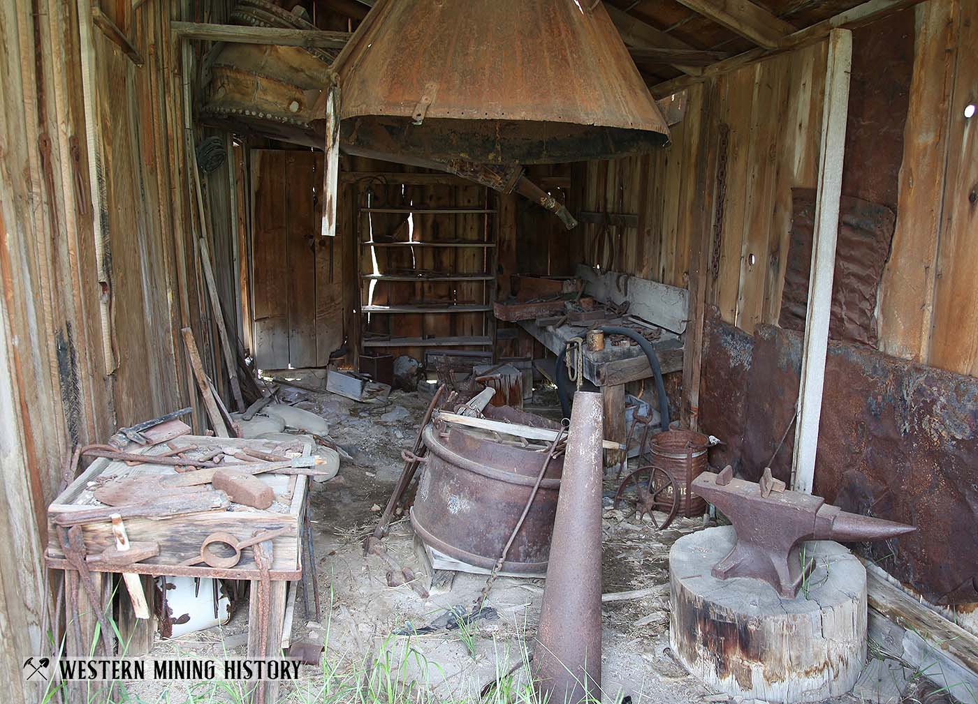 Interior View of the Blacksmith Shop