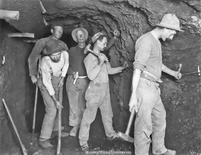 Bonanza Mine - Miners in Tunnel