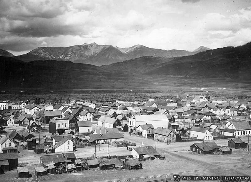 Early view of Crested Butte Colorado