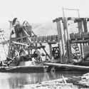 Clarksville dredge under construction ca. 1924