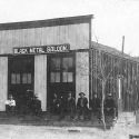 The The Black Metal Saloon in Darwin, California 1905