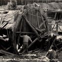 Remains of an arrastra mill at Dixie, Idaho 1940s