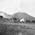 Indian camps behind the Ophir Mine