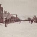 C.W. Tucker Photographing A Downtown Randsburg Snow Scene 1897