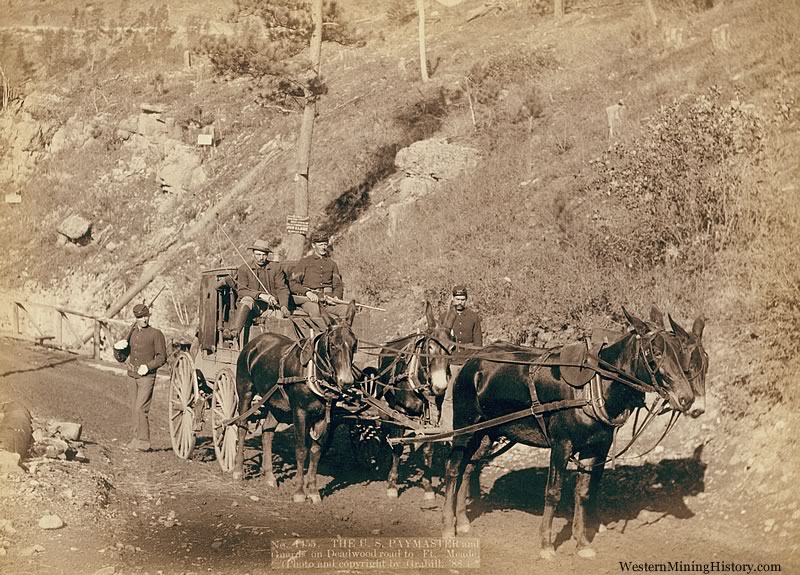 The U.S. Paymaster and Guards on Deadwood road to Ft. Meade