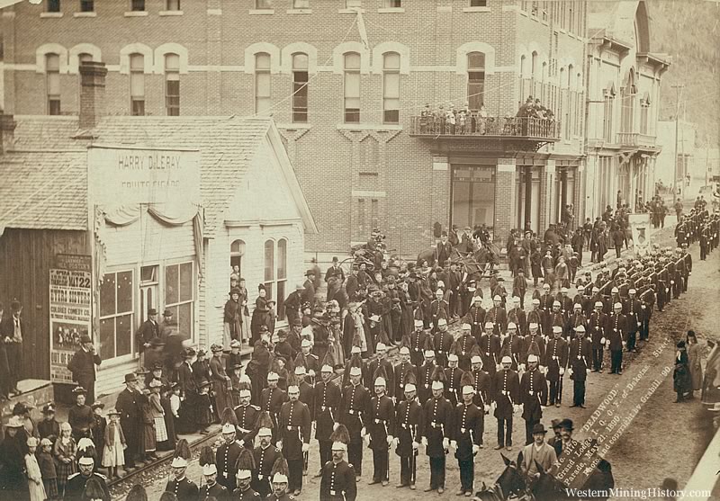 Deadwood. Grand Lodge I.O.O.F. of Dakotas. Street Parade, May 21, 1890