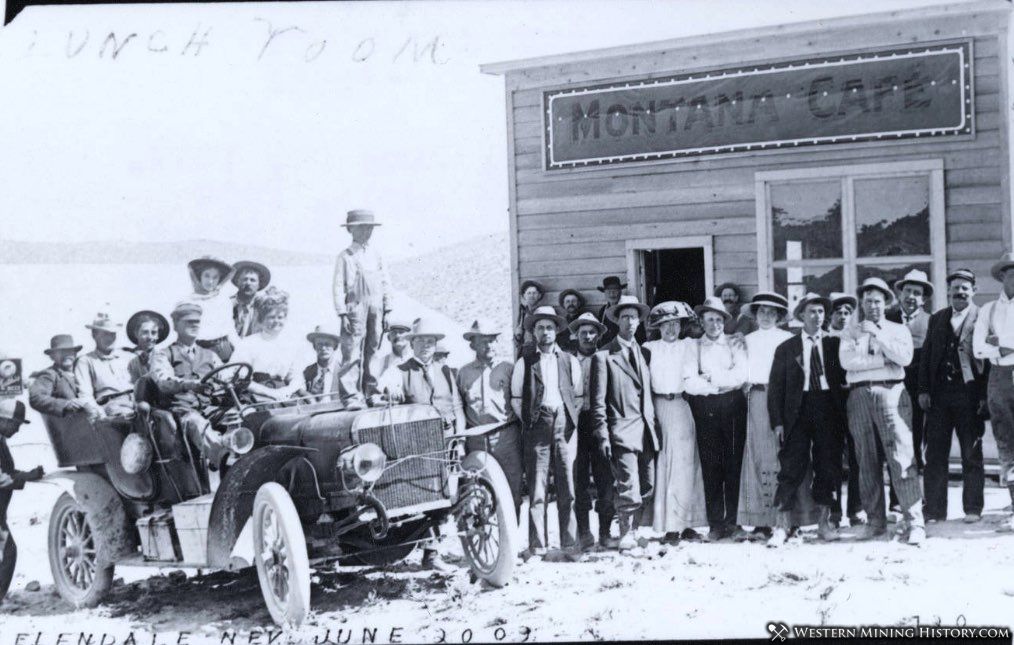 The Montana Cafe in Ellendale, Nevada June 1909