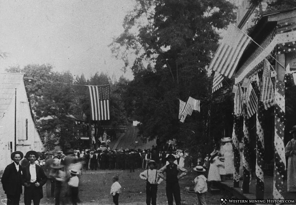 Celebration in Forbestown California ca. 1890