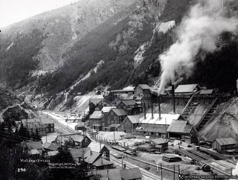 The Frisco Mill at Gem, Idaho 1907