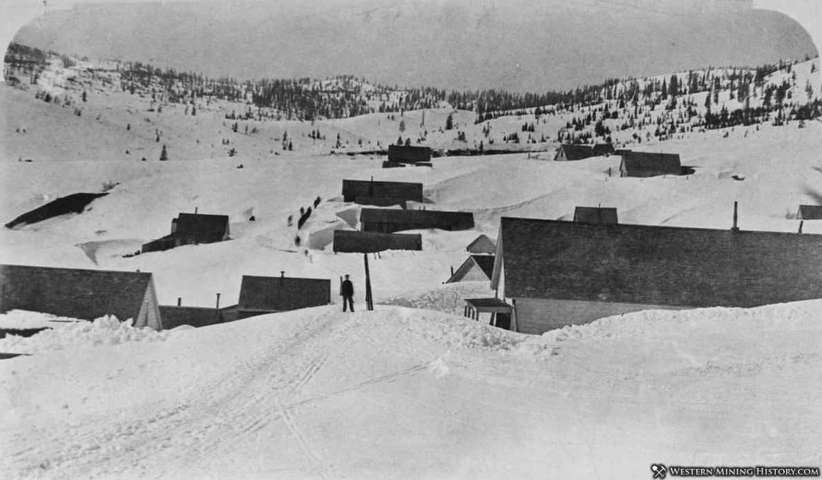 Gibsonville, California buried in snow ca1890