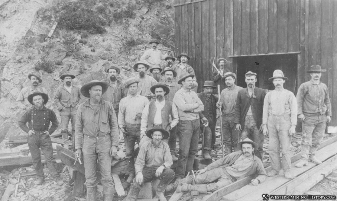 Miners at the Gold Hill Mine - Quartzburg, Idaho 1885
