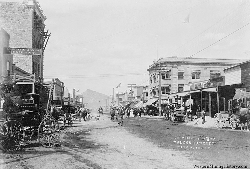 Early street scene Goldfield Nevada