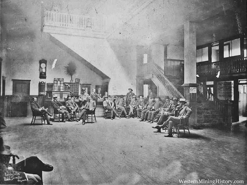 Lobby of Sumpter Hotel, May 1902