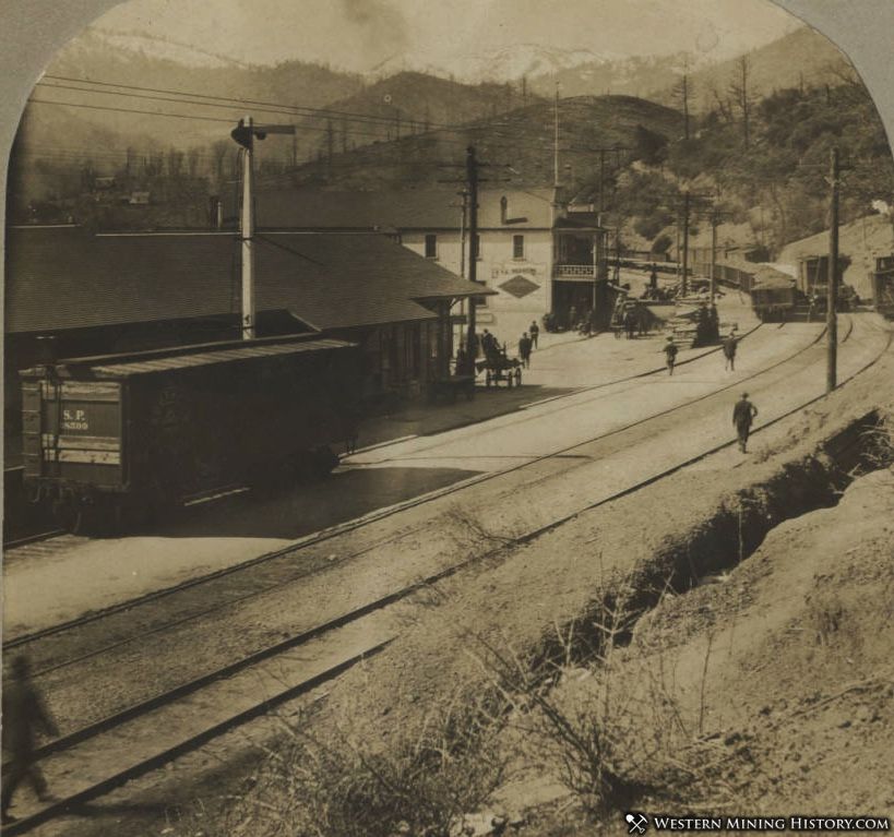 Railroad Depot Kennnet California ca 1907