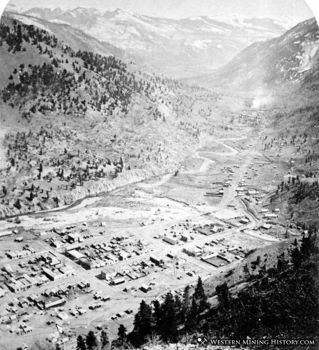 View of Lake City Colorado Late 1870s